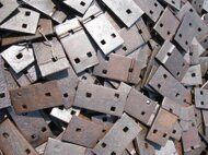 Подкладка Д43 (3 отв.) б/у ГОСТ 7056-77