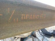 Стрелочный перевод пр2768(ан.1740) 1/11 Р65 правый новый 2004г с жб брусом